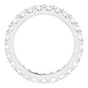 Platinum 1 1/2 CTW Diamond Eternity Band Size 6.5