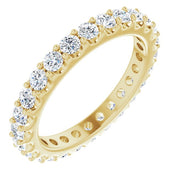 14K Yellow 1 1/2 CTW Diamond Eternity Band Size 7.5