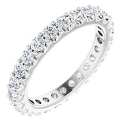 Platinum 1 1/2 CTW Diamond Eternity Band Size 7.5