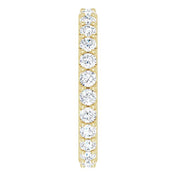 14K Yellow 1 1/2 CTW Diamond Eternity Band Size 7.5