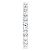 Platinum 1 1/2 CTW Diamond Eternity Band Size 7.5