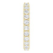 14K Yellow 1 1/2 CTW Diamond Eternity Band Size 6.5
