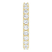 14K Yellow 1 1/2 CTW Diamond Eternity Band Size 6.5