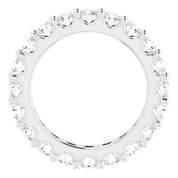 14K White 1 3/4 CTW Diamond Eternity Band Size 4.5