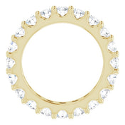 14K Yellow 1 3/4 CTW Diamond Eternity Band Size 4.5