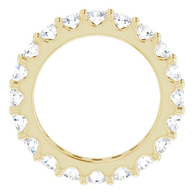 14K Yellow 1 3/4 CTW Diamond Eternity Band Size 4.5