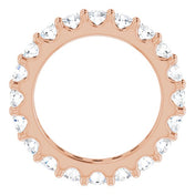 14K Rose 1 3/4 CTW Diamond Eternity Band Size 4.5
