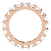 14K Rose 1 3/4 CTW Diamond Eternity Band Size 4.5