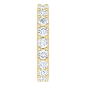 14K Yellow 1 3/4 CTW Diamond Eternity Band Size 4.5