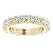14K Yellow 1 3/4 CTW Diamond Eternity Band Size 4.5