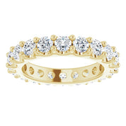14K Yellow 1 3/4 CTW Diamond Eternity Band Size 4.5