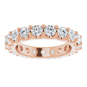 14K Rose 1 3/4 CTW Diamond Eternity Band Size 4