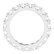 14K White 1 3/4 CTW Diamond Eternity Band Size 4
