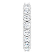 Platinum 1 3/4 CTW Diamond Eternity Band Size 4