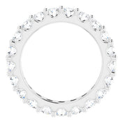 14K White 1 7/8 CTW Diamond Eternity Band Size 5.5