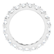 14K White 1 7/8 CTW Diamond Eternity Band Size 5.5