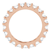 14K Rose 1 7/8 CTW Diamond Eternity Band Size 5.5
