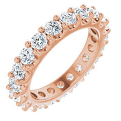 14K Rose 1 7/8 CTW Diamond Eternity Band Size 5.5