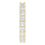 14K Yellow 1 7/8 CTW Diamond Eternity Band Size 5.5