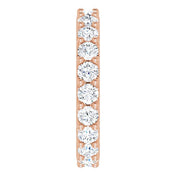 14K Rose 1 7/8 CTW Diamond Eternity Band Size 5.5