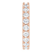 14K Rose 1 7/8 CTW Diamond Eternity Band Size 5.5