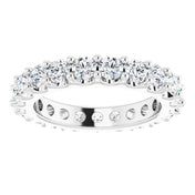 14K White 1 7/8 CTW Diamond Eternity Band Size 5.5