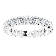 Platinum 1 7/8 CTW Diamond Eternity Band Size 5.5
