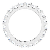 Platinum 1 7/8 CTW Diamond Eternity Band Size 6