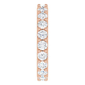 14K Rose 1 7/8 CTW Diamond Eternity Band Size 6