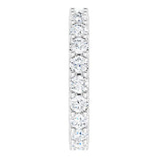 Platinum 1 7/8 CTW Diamond Eternity Band Size 6