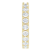 14K Yellow 1 7/8 CTW Diamond Eternity Band Size 6
