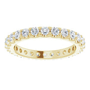 14K Yellow 1 1/2 CTW Diamond Eternity Band Size 8