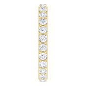 14K Yellow 1 1/2 CTW Diamond Eternity Band Size 8