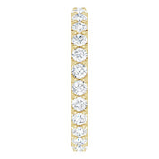 14K Yellow 1 1/2 CTW Diamond Eternity Band Size 8