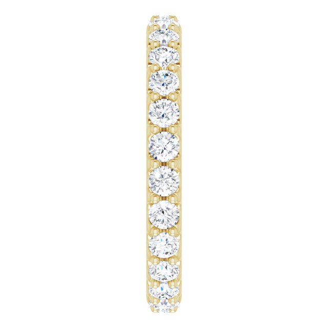14K Yellow 1 1/2 CTW Diamond Eternity Band Size 8