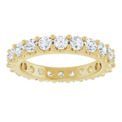 14K Yellow 2 CTW Diamond Eternity Band Size 7