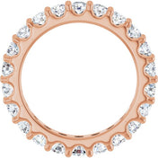 14K Rose 2 CTW Diamond Eternity Band Size 7