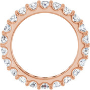 14K Rose 2 CTW Diamond Eternity Band Size 7