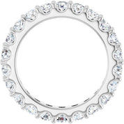 Platinum 2 CTW Diamond Eternity Band Size 7