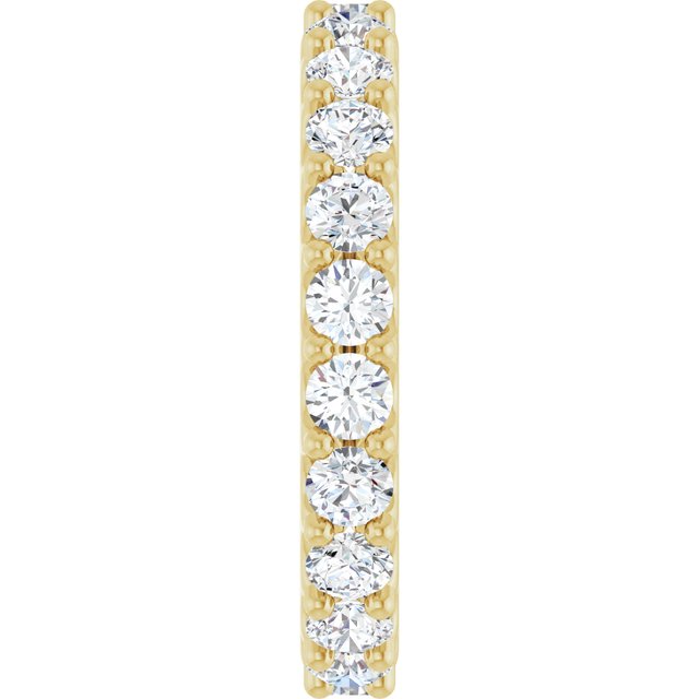 14K Yellow 2 CTW Diamond Eternity Band Size 7