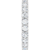 Platinum 2 CTW Diamond Eternity Band Size 7