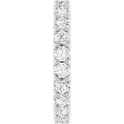 Platinum 2 CTW Diamond Eternity Band Size 7