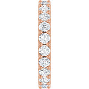 14K Rose 2 CTW Diamond Eternity Band Size 7