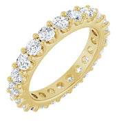 14K Yellow 2 CTW Diamond Eternity Band Size 7