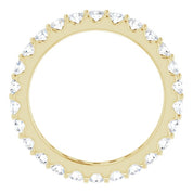 14K Yellow 1 1/2 CTW Diamond Eternity Band Size 8