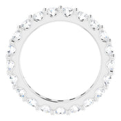 Platinum 1 7/8 CTW Diamond Eternity Band Size 6.5