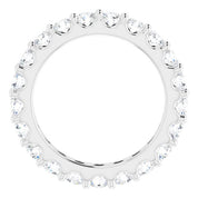 Platinum 1 7/8 CTW Diamond Eternity Band Size 6.5