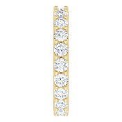 14K Yellow 1 7/8 CTW Diamond Eternity Band Size 6.5