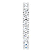 Platinum 2 CTW Diamond Eternity Band Size 7.5