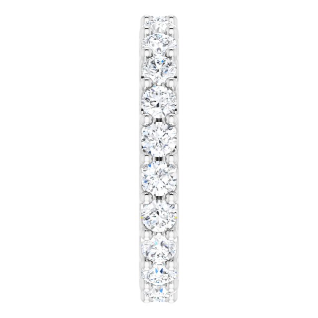Platinum 2 CTW Diamond Eternity Band Size 7.5
